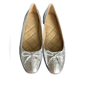 MICHAEL- Michael Kors- Women’s - Nori Flex Metallic Leather Flats- Sz- 7